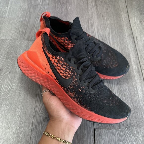 Nike Mens Epic React Flyknit 2 \'Black Infrared\' BQ8928-008 Running Shoes Size 10 main image 10
